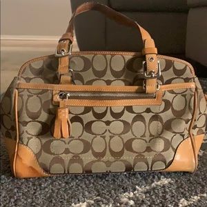 COACH signature purse